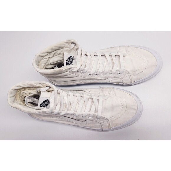 Vans SK8-Hi Core Classics True White Men's 8.5, Women's 10 Medium Canvas Sneaker - Picture 4 of 8